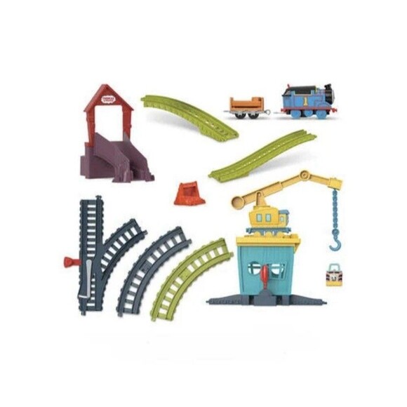 Thomas & Friends Motorized Toy Train Set Fix em Up Friends with Carly the Crane - Picture 9 of 9